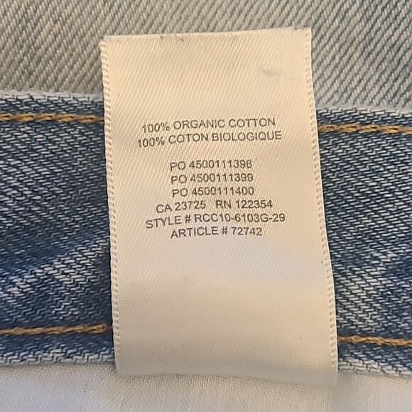 Aritzia Denim Forum The Ex Boyfriend High Waisted Distressed Jeans Size 32 - Picture 13 of 15